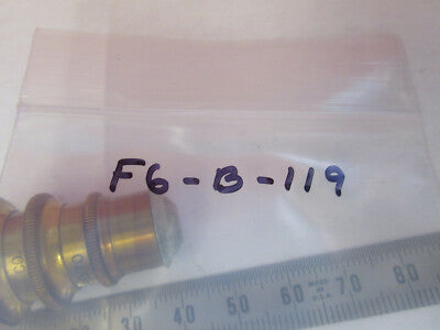 ANTIKES MESSING SPENCER OBJEKTIV 44X LINSE MIKROSKOPTEIL WIE ABGEBILDET &F6-B-119