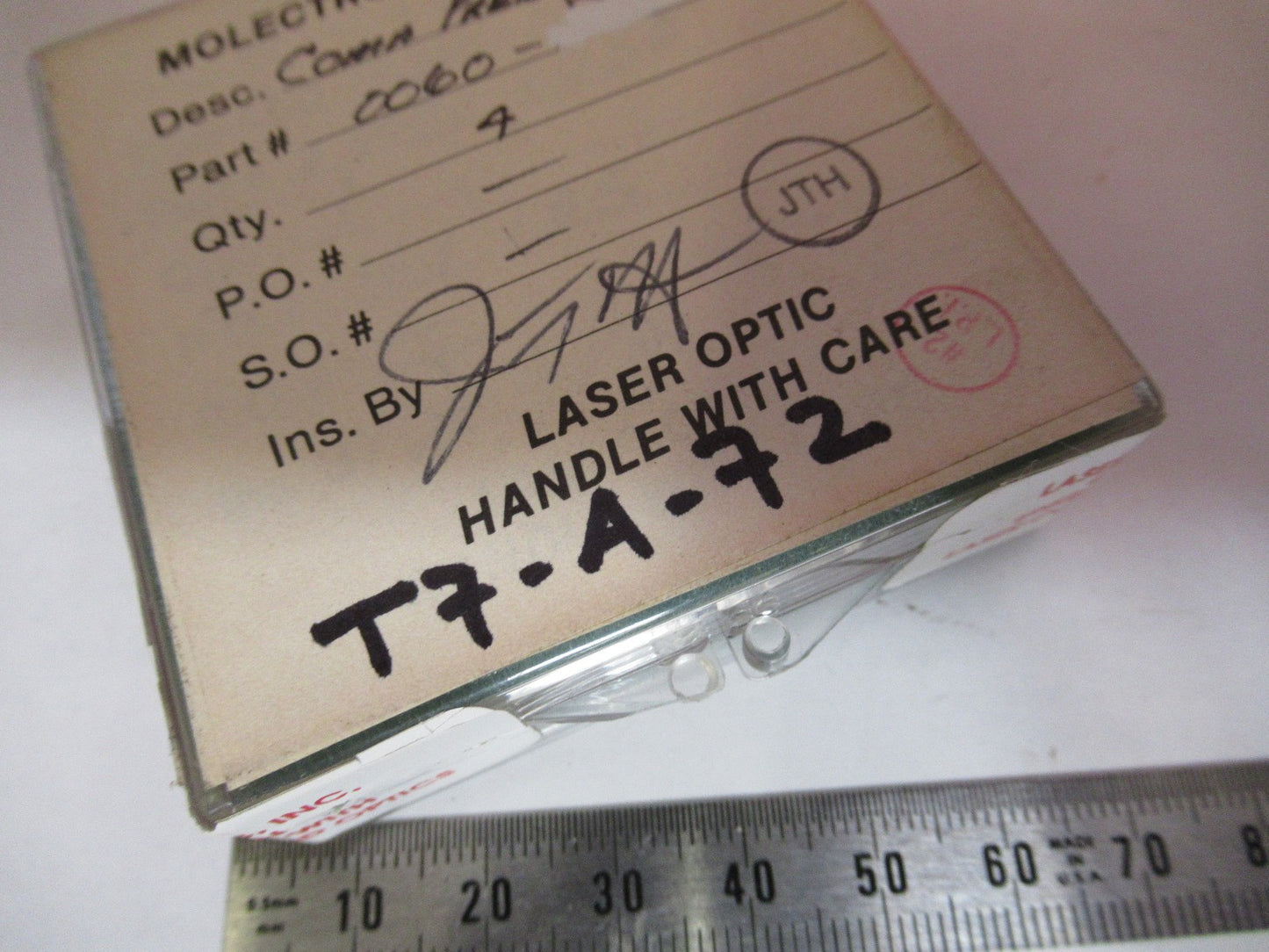OPTICAL LENS LOT LASER OPTICS AS PICTURED T7-A-72