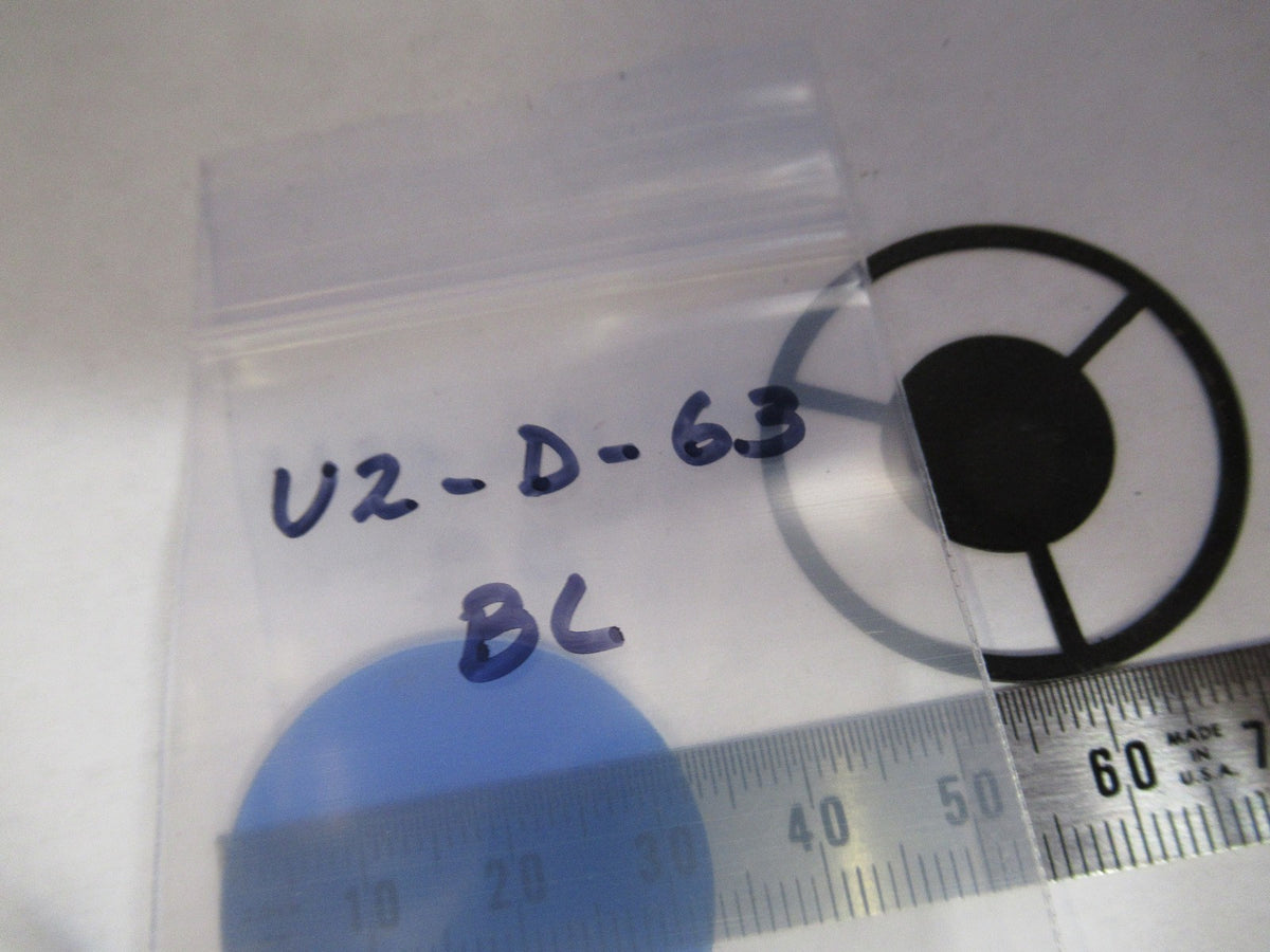Antique Bausch & Lomb Blue Glass Filter + Epi Microscope Part