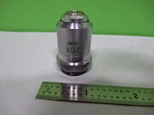 OPTICAL MICROSCOPE PART OBJECTIVE 20X GENERIC OPTICS AS IS #AS-56