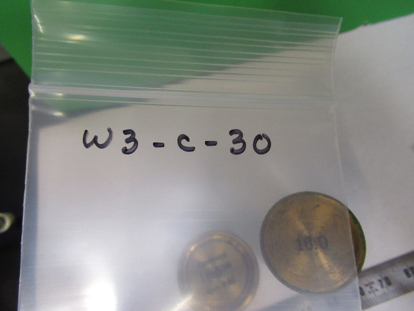 ANTIQUE BRASS EMPTY CARL ZEISS Jena OBJECTIVE CANISTER MICROSCOPE PART W3-C-30