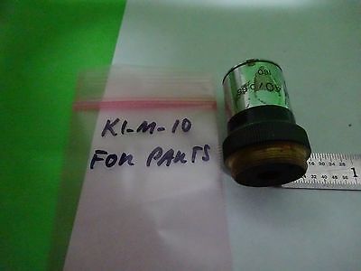 FOR PARTS MICROSCOPE KYOWA M40 OBJECTIVE JAPAN OPTICS BIN#K1-M-10