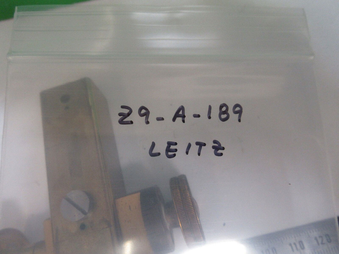 ANTIQUE MICROSCOPE PART LEITZ GERMANY BRASS GROSS STAGE AS PICTURED &Z9-A-189