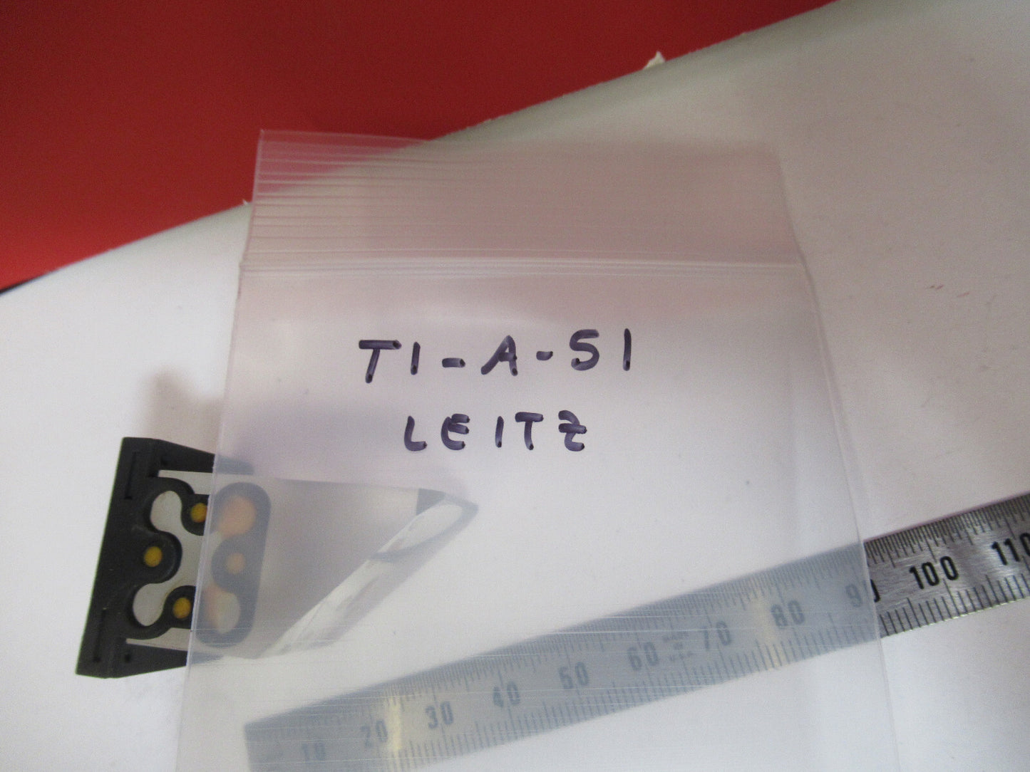 LEITZ WETZLAR GERMANY GLASS PRISM HEAD MICROSCOPE PART AS PICTURED T1-A-51