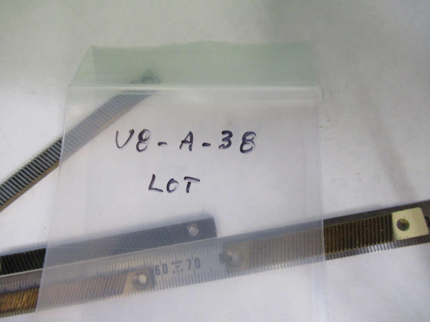 LOT 4 PIECES RACK GEAR BAUSCH LOMB AO SPENCER MICROSCOPE PART AS PICTURE U8-A-38