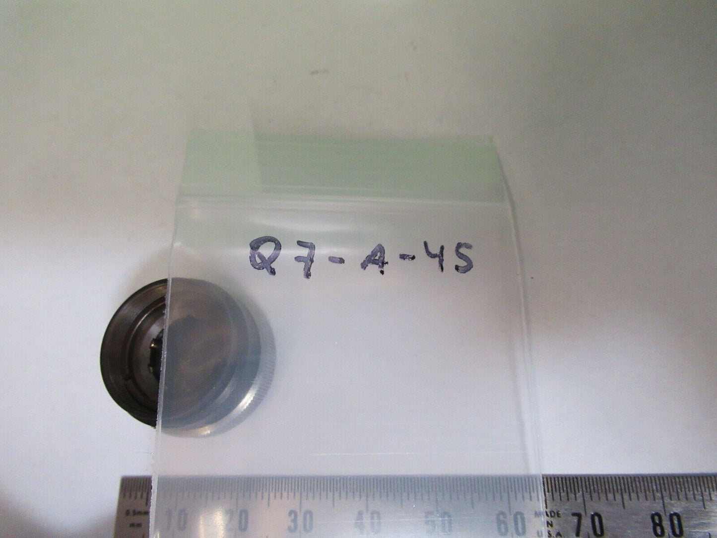 UNITRON JAPAN OBJECTIVE 1X + IRIS LENS MICROSCOPE PART AS PICTURED Q7-A-45