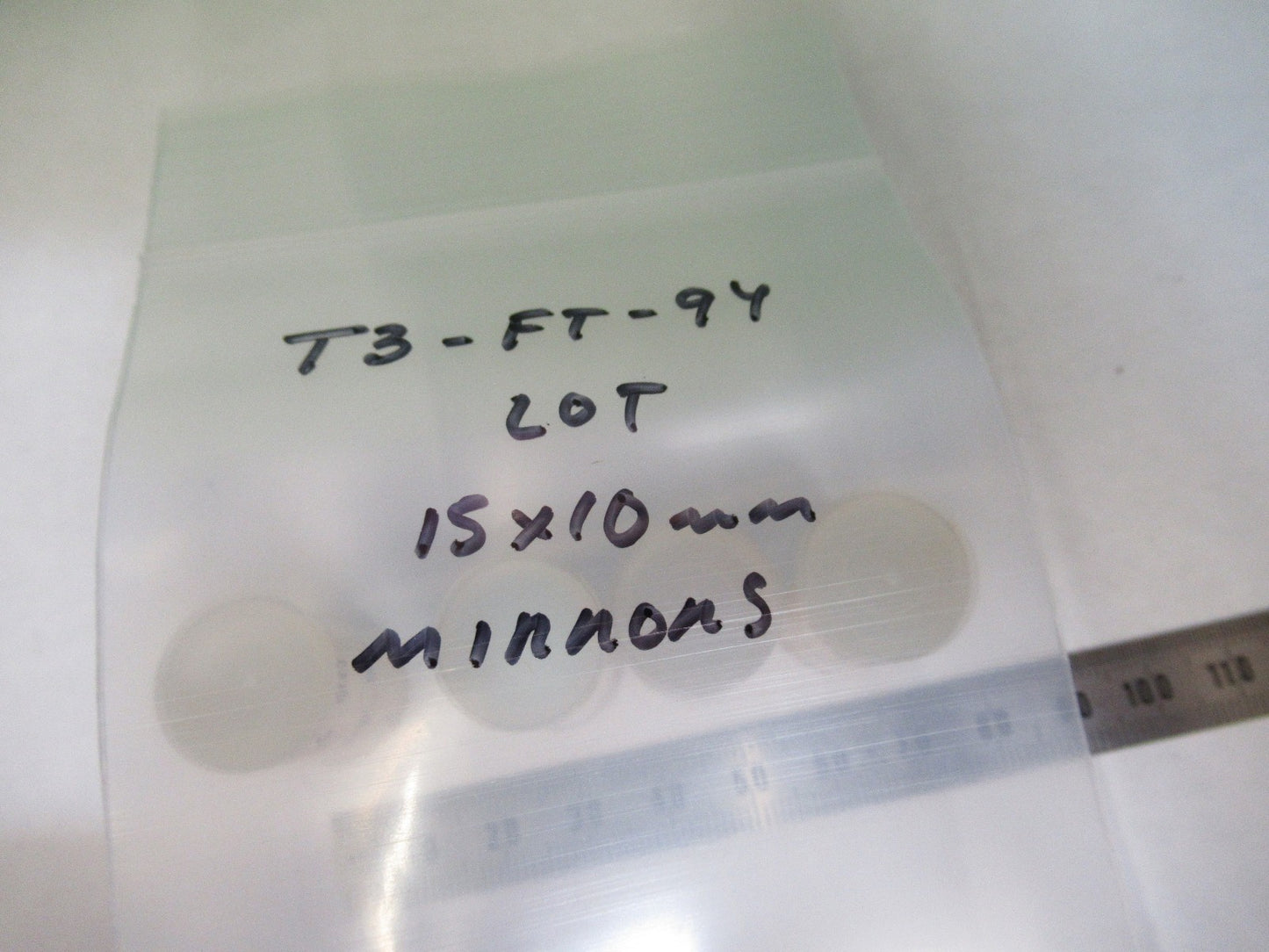 LOT OPTICAL SPECTRA PHYSICS COATED LENS PHOTONICS OPTICS 15x10mm as pic T3-FT-94