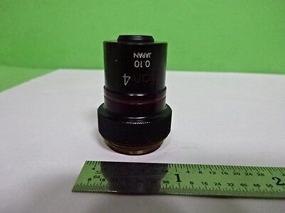 MIKROSKOPTEIL OBJEKTIV OLYMPUS PLAN 4X OPTICS AS IS B2-M-02