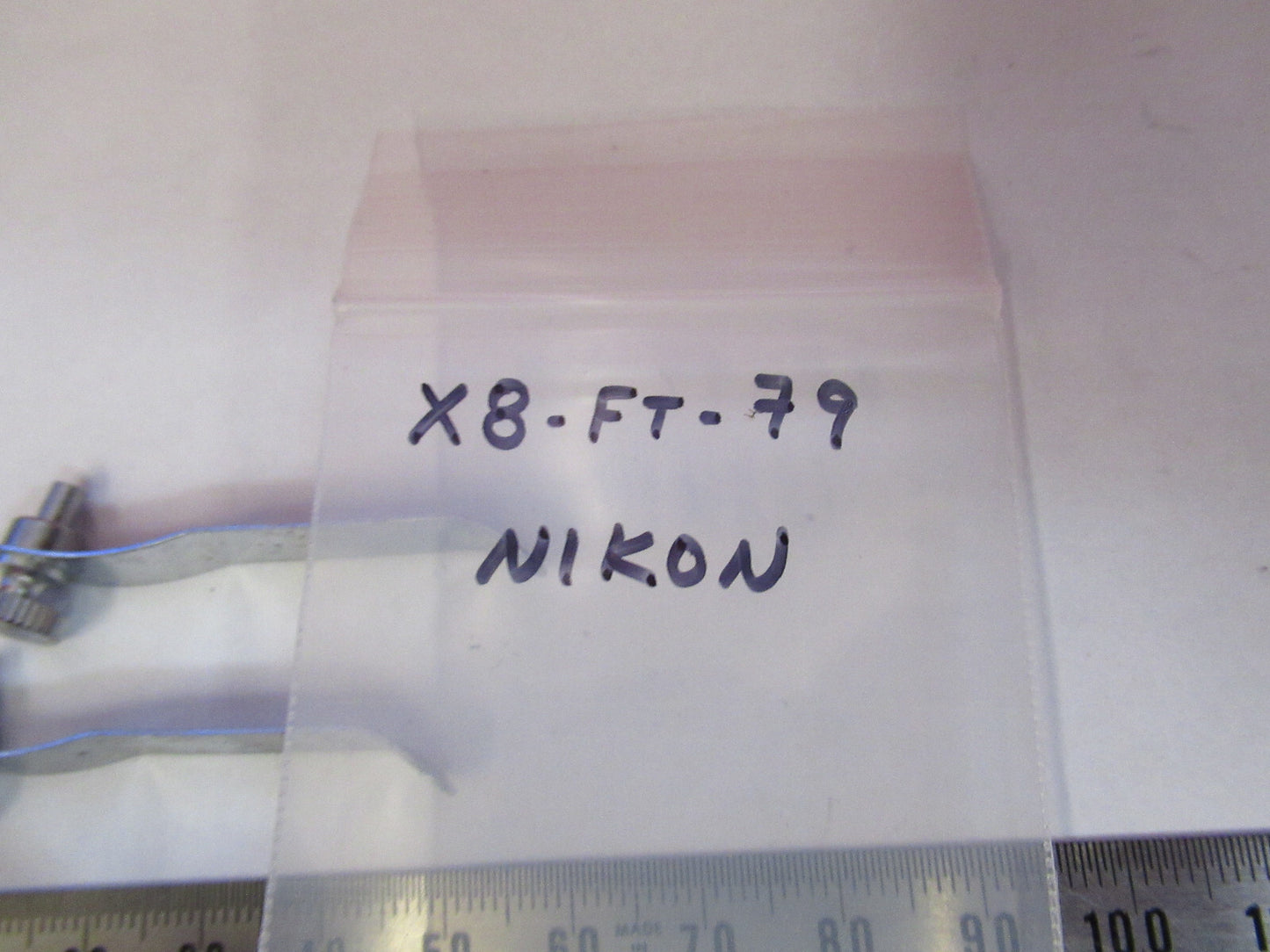 NIKON JAPAN PAIR CLIPS STAGE MICROSCOPE PART AS PICTURED X8-FT-79