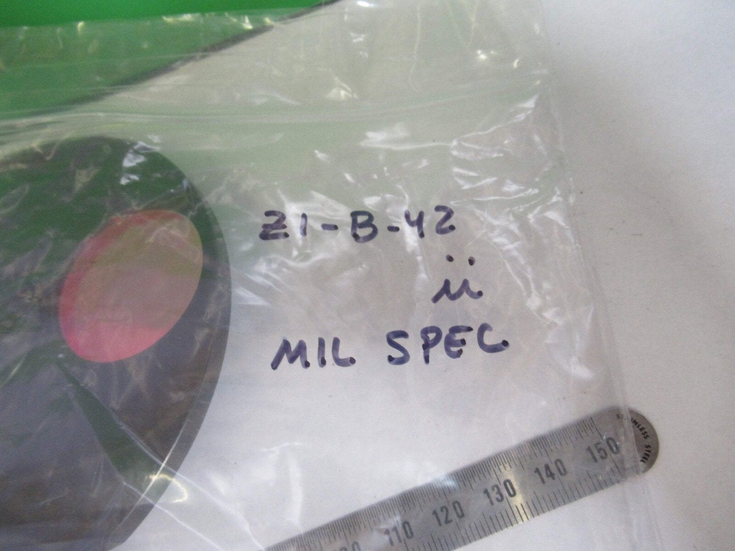 OPTICAL MIL SPEC TURRET LENS COATED FILTER OPTICS AS PIC z1-b-42