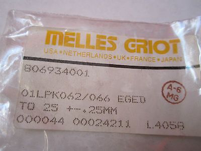 OPTICAL LENS MELLES GRIOT LASER OPTICS BIN#17 ii