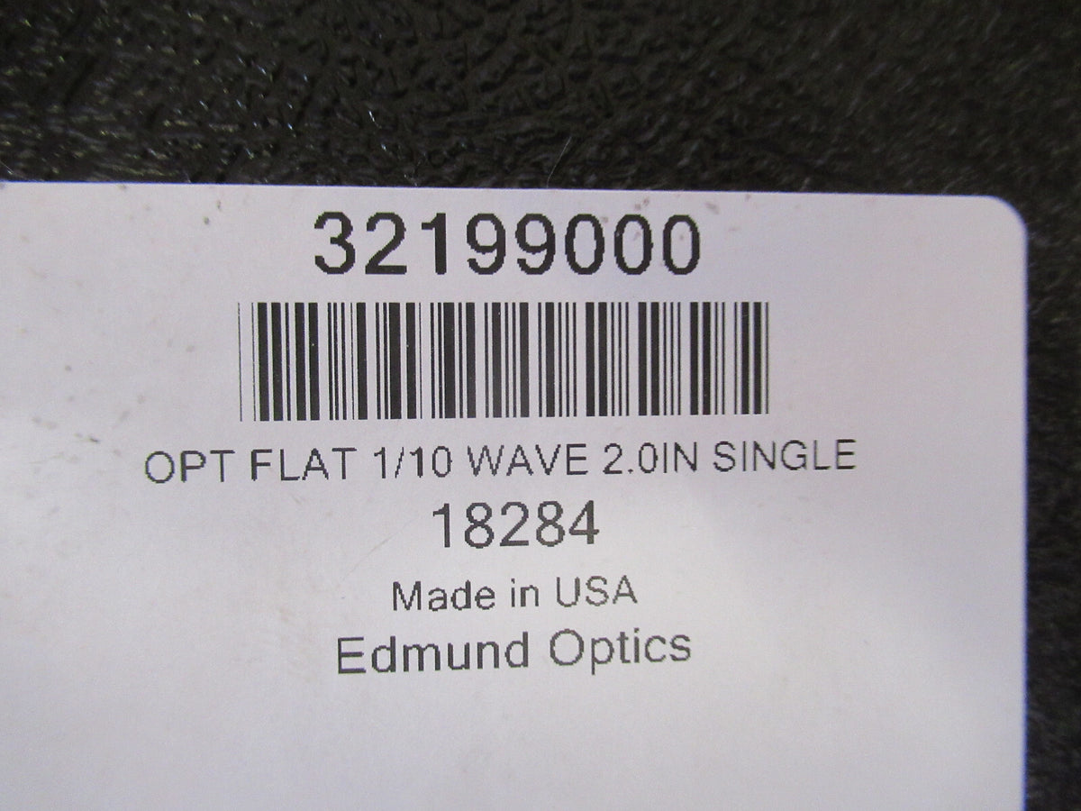 EDMUND OPTICAL FLAT 2" DIA 1/10 WAVE ZERODUR LASER OPTICS AS PICTURED &G2-A-23