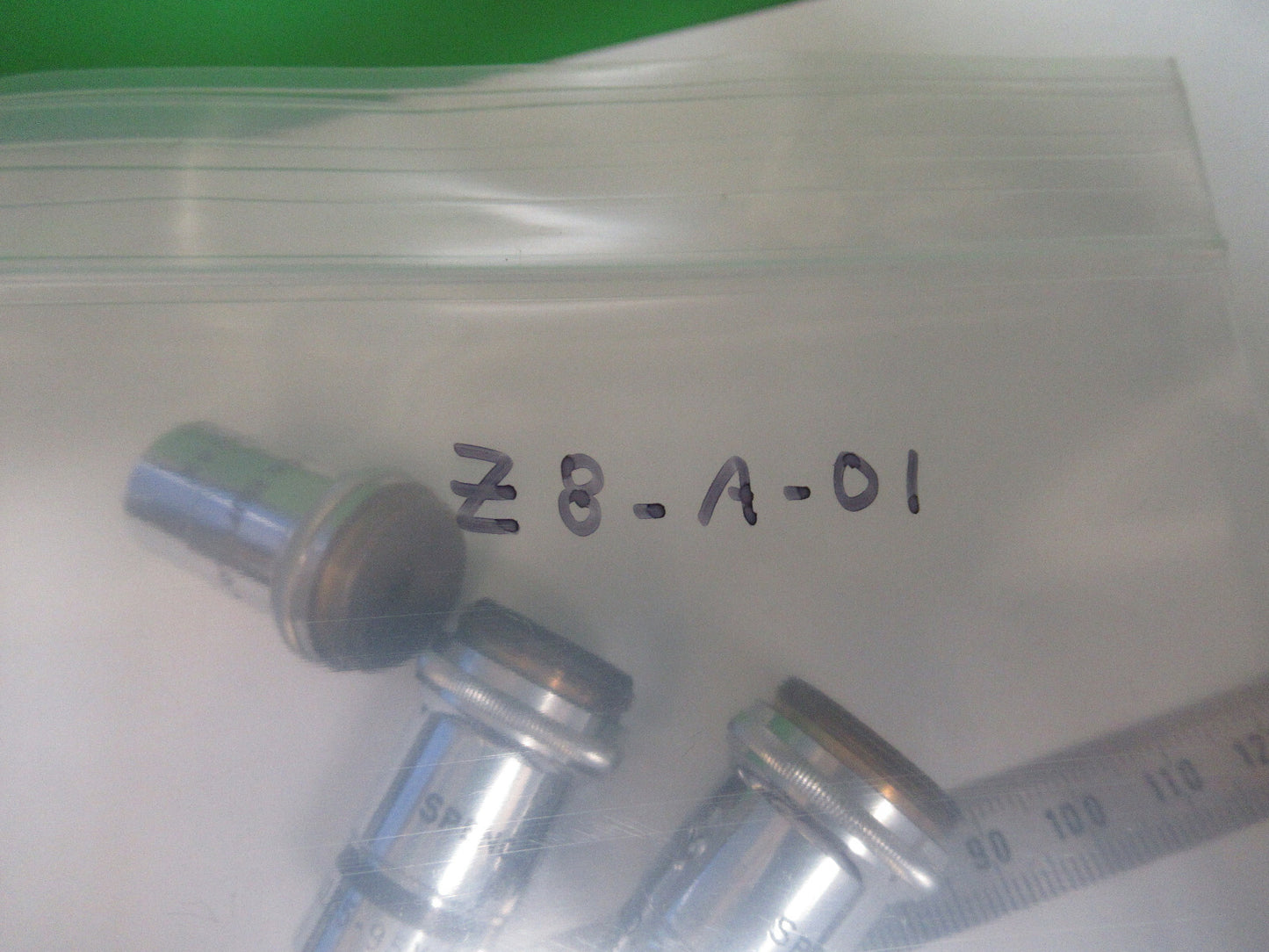 Lot Spencer Lens Co. Objective 10X 44X 95X Microscope Part Optics American Optical Co
