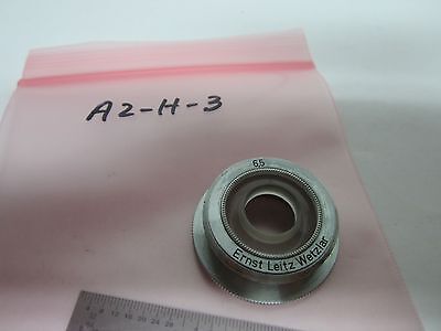 VINTAGE LEITZ CONDENSER 6.5 MICROSCOPE OPTICS BIN#A2-H-3