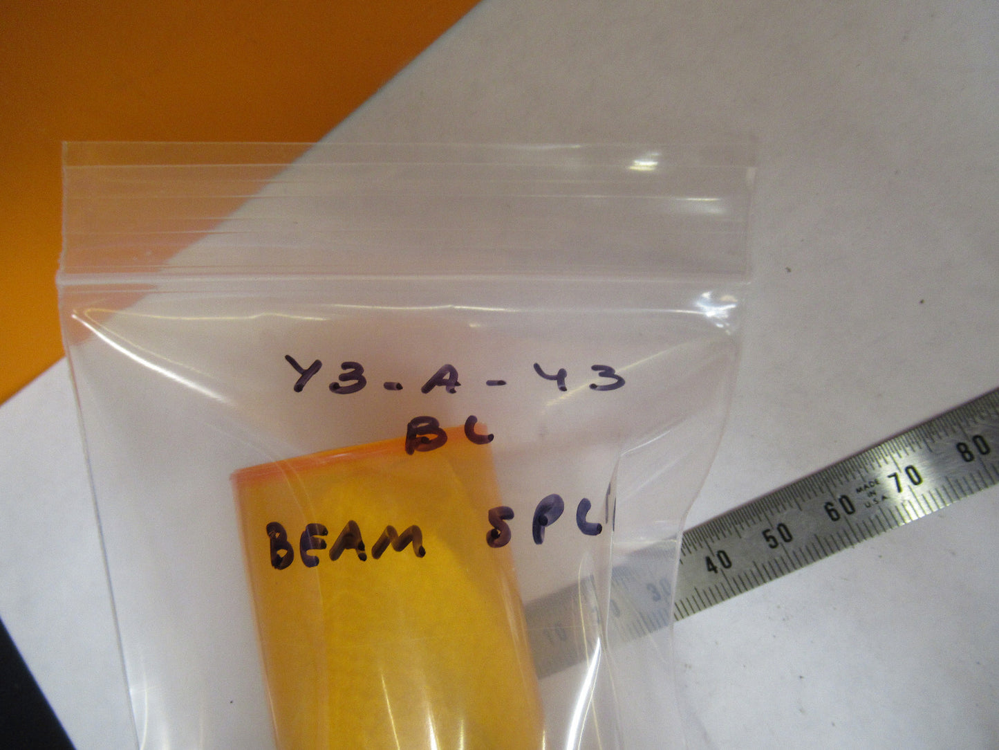 BAUSCH LOMB BEAM SPLITTER OPTICS MICROSCOPE PART AS PICTURED Y3-A-43