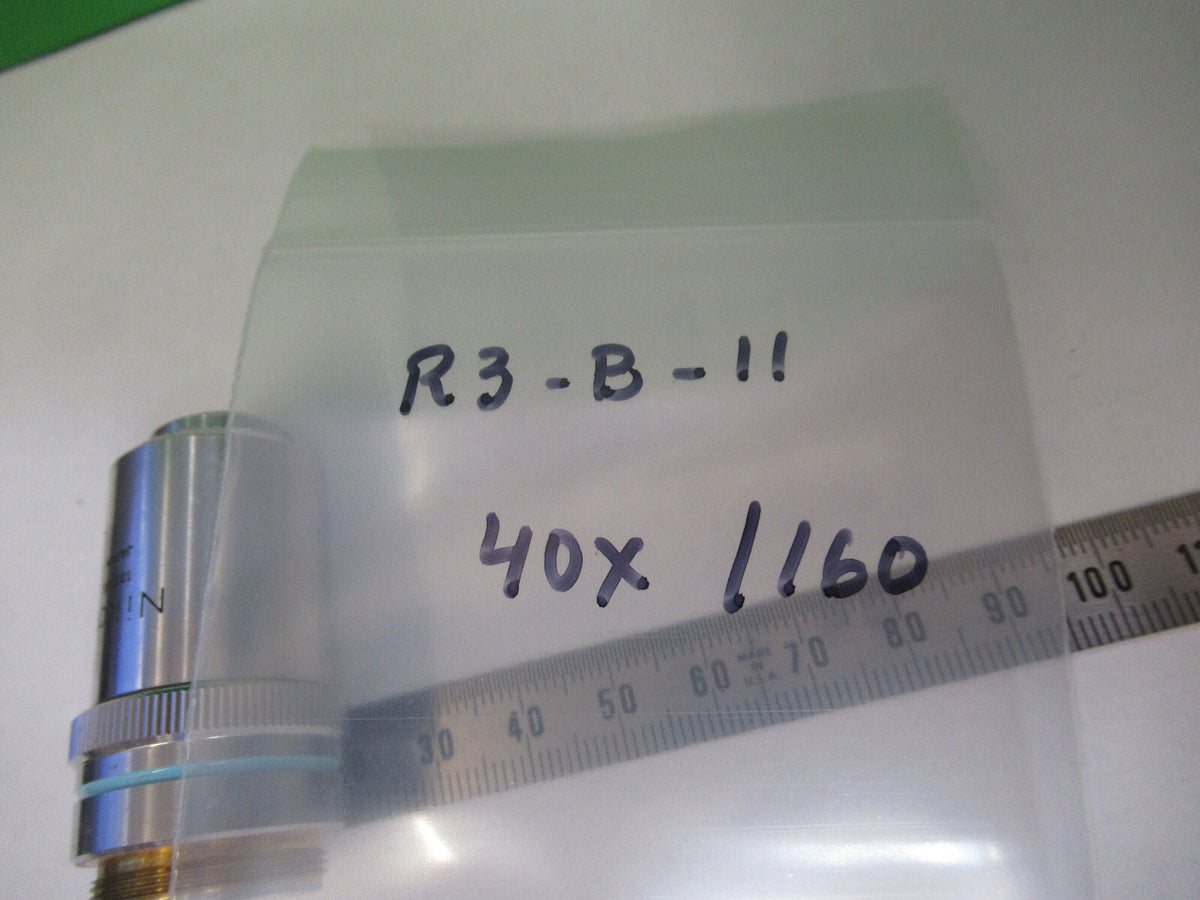 NIKON JAPAN 40X /160 OBJECTIVE OPTICS MICROSCOPE PART AS PICTURED &R3-B-11