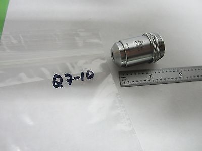 MICROSCOPE PART LEITZ GERMANY 10X OBJECTIVE OPTICS AS IS BIN#Q7-10