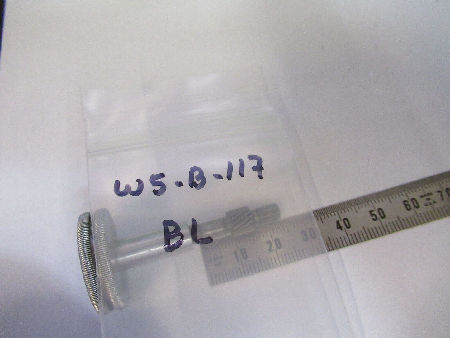 VINTAGE BAUSCH LOMB CONDENSER KNOB GEAR MICROSCOPE PART AS PICTURED W5-B-117