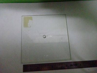 Microscope Part Glass Stage Specimen Chamfered Holed Optics