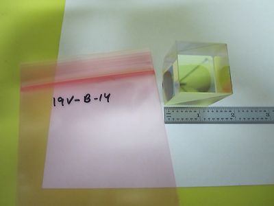 MICROSCOPE PART BEAM SPLITTER OPTICS AS IS BIN#19V-B-14