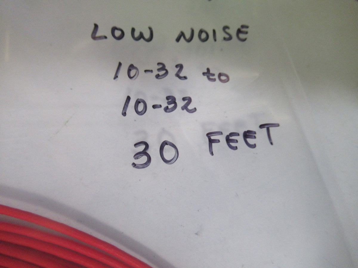 30ft Cable for Accelerometer Sensor low noise 10-32 to 10-32