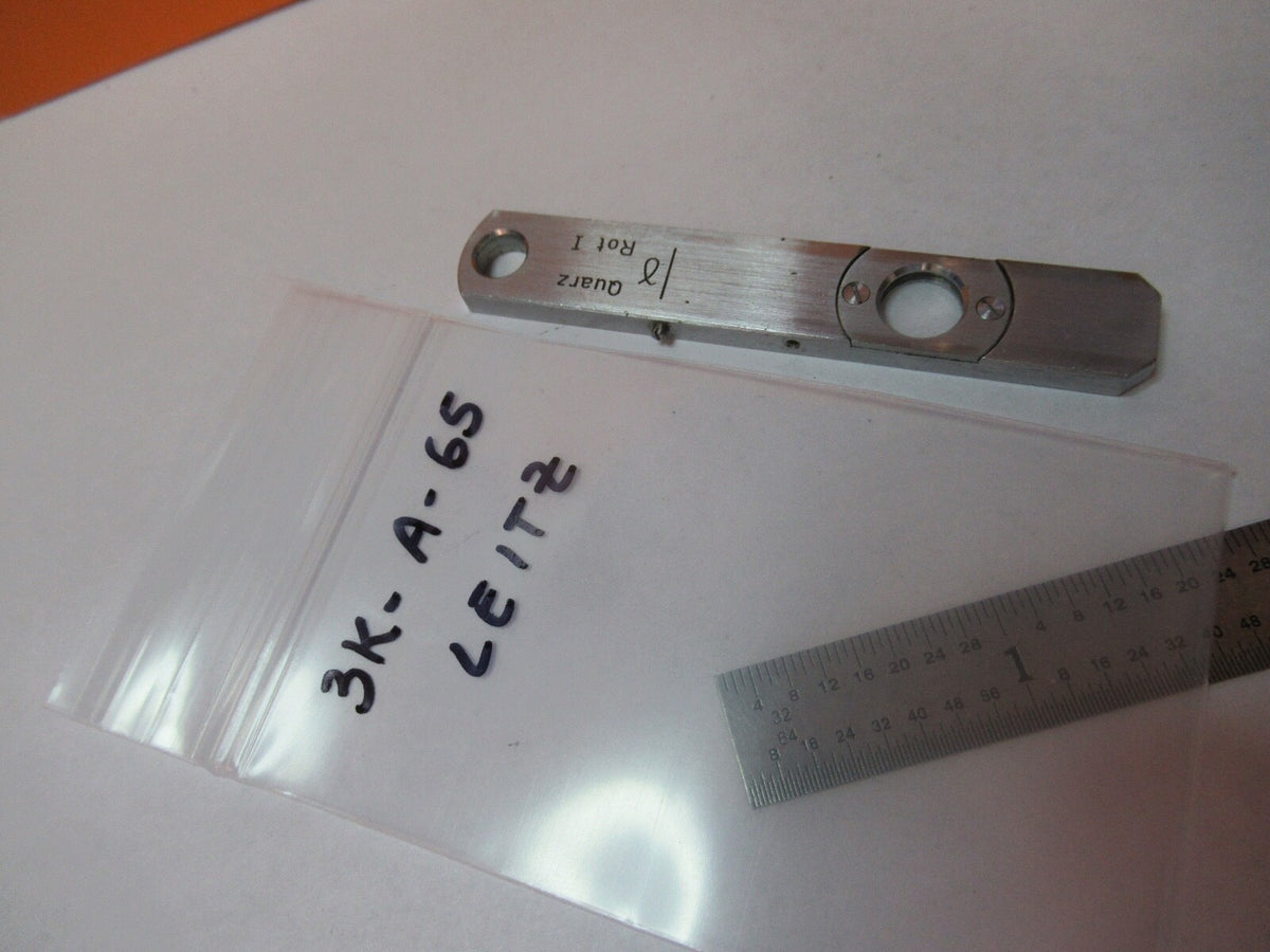 Ernst Leitz Germany Quartz Lambda Slide Rot Microscope Optics Pc