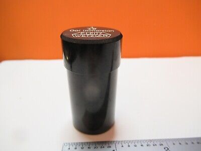 ANTIQUE EMPTY LEITZ 1/12 OBJECTIVE CAN MICROSCOPE PART AS PICTURED &16-B-64