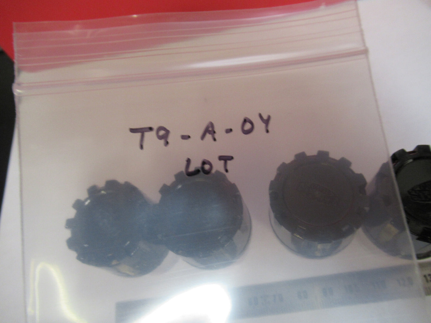 LOT OLYMPUS JAPAN PLASTIC CANISTER OBJECTIVE MICROSCOPE PART AS PICTURED T9-A-04