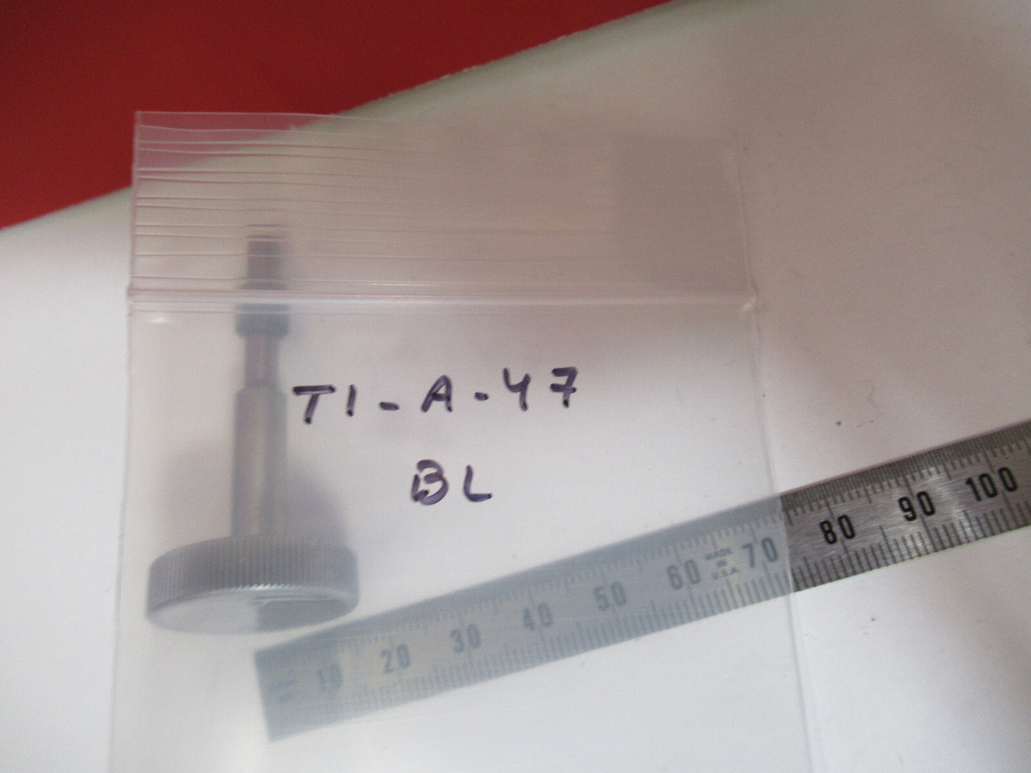 BAUSCH LOMB SUBSTAGE KNOB + GEAR MICROSCOPE PART AS PICTURED T1-A-47