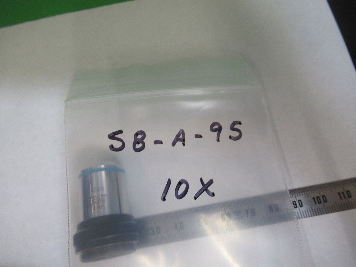 Microscope Wild Swiss Objective 10X Fluor Optics AS Pic