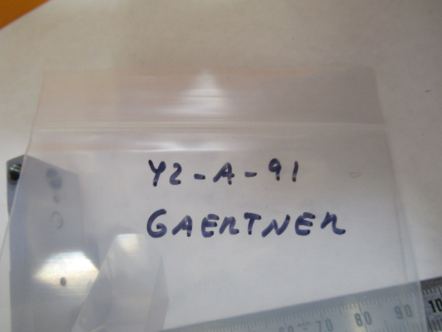 GAERTNER MOUNTED PRISM OPTICS MICROSCOPE PART AS PICTURED Y2-A-91