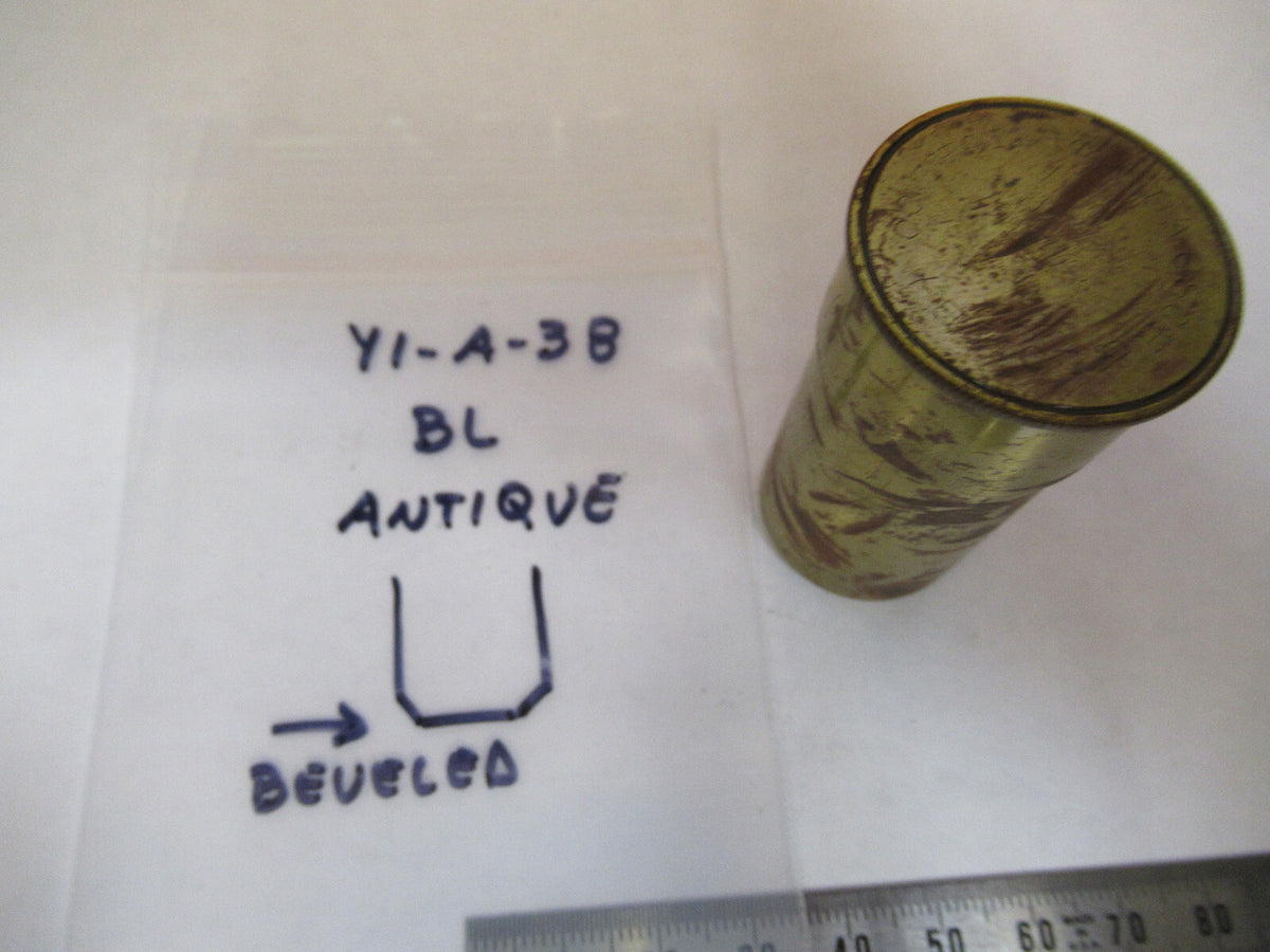 EMPTY BAUSCH LOMB BRASS OBJECTIVE CANISTER MICROSCOPE PART AS PICTURED Y1-A-38