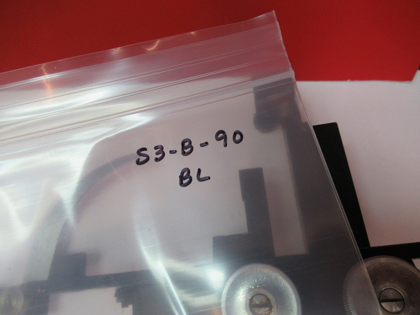 BAUSCH LOMB STAGE XY TABLE WORKS OK MICROSCOPE PART AS PICTURED S3-B-90