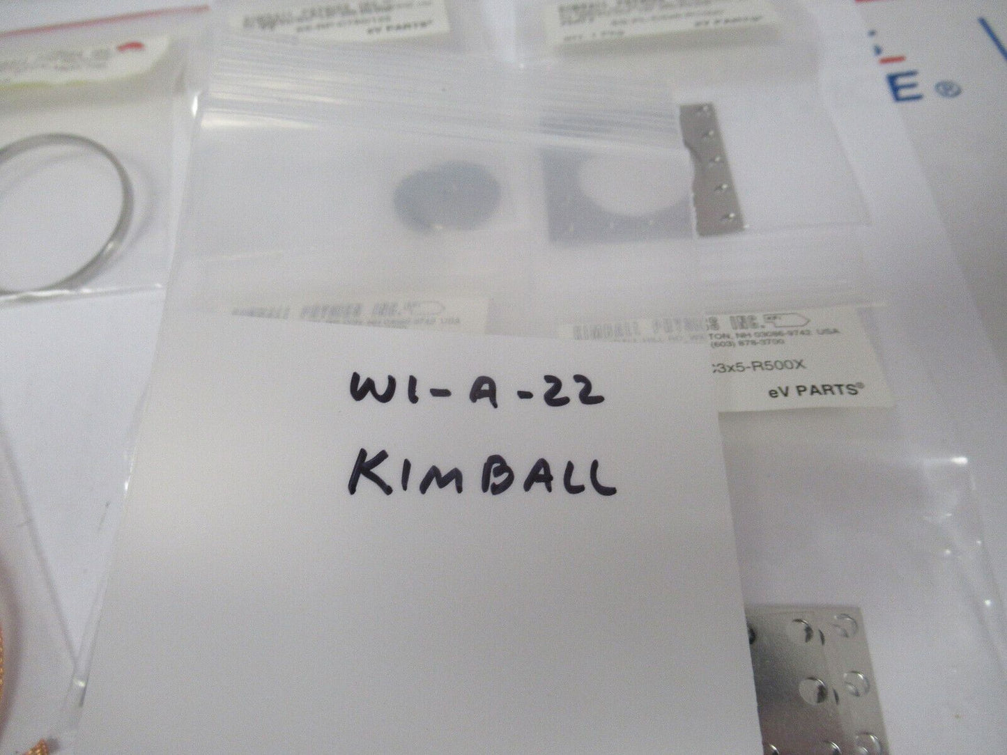KIMBALL PHYSICS eV PARTS LOT HIGH VACUUM RATED AS PICTURED #W1-A-22