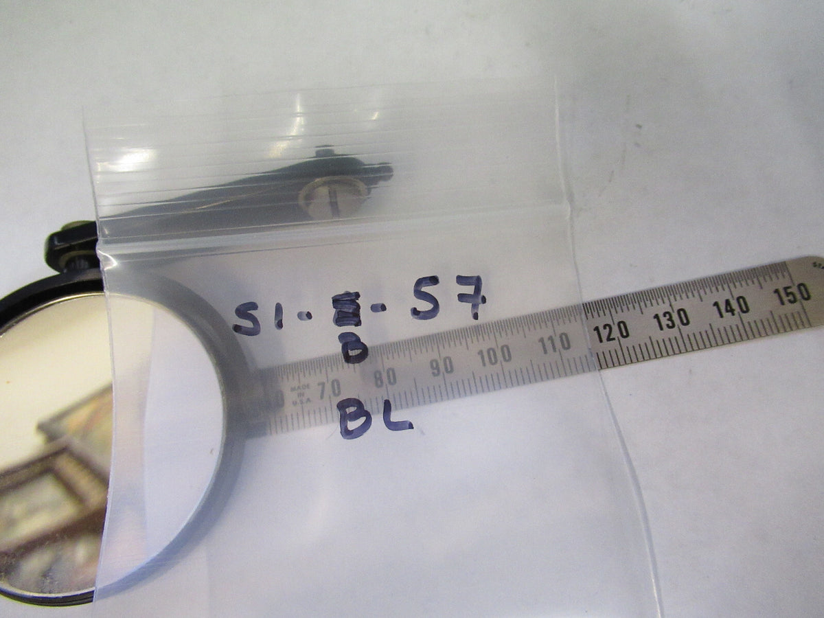 ANTIQUE BAUSCH LOMB MIRROR ASSEMBLY MICROSCOPE PART OPTICS AS PICTURED S1-B-57