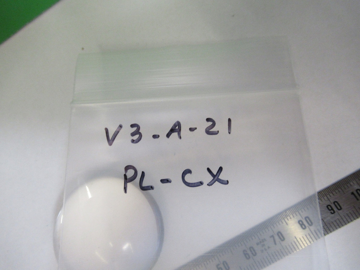 OPTICAL HIGH CONVEX PLANO LENS THICK GLASS MIL SPEC OPTICS AS PICTURED V3-A-21