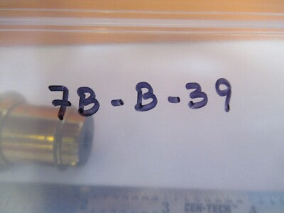 ANTIQUE VERY RARE BRASS OBJECTIVE UNKNOWN MICROSCOPE PART AS PICTURED &7B-B-39