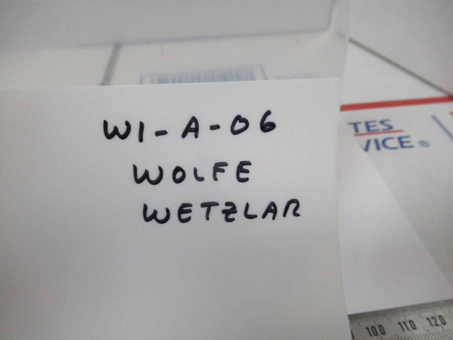 WOLFE WETZLAR GERMANY BRASS GROSS STAGE MICROSCOPE PART AS PICTURED #W1-A-06