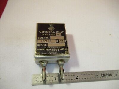 ANTIQUE PREMIER 1930 RADIO QUARTZ CRYSTAL FREQUENCY CONTROL AS PICTURED 84-FT-75
