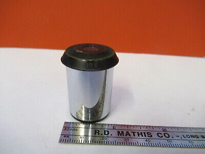 ANTIQUE BAUSCH LOMB EYEPIECE 10X OPTICS MICROSCOPE PART AS PICTURED &8z-a-115