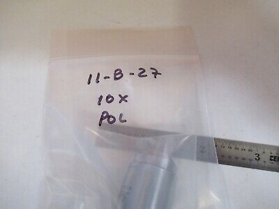 LEITZ WETZLAR OBJECTIVE POL 10X /170 OPTICS MICROSCOPE PART AS PICTURED &11-B-27
