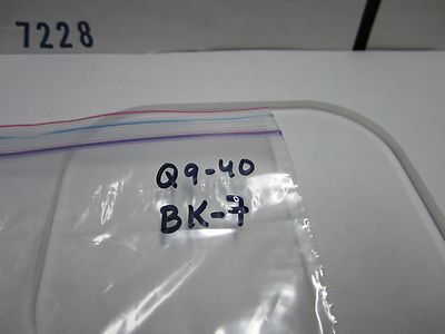 OPTICAL BK-7 GLASS WINDOW MIL SPEC LASER OPTICS BIN#Q9-40