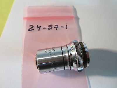 MICROSCOPE PART OBJECTIVE VINTAGE BAUSCH LOMB 16 mm 215 MM OPTICS BIN#24-57-1