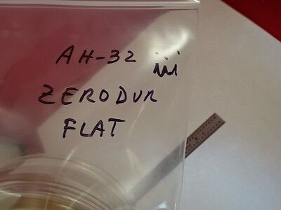 OPTICAL FLAT ZERODUR 3" DIAMETER 1/10 WAVELENGTH WYKO OPTICS AS IS BIN#AH-32