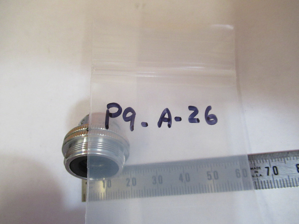 ANTIQUE OPTICS 3.5X OBJECTIVE MICROSCOPE PART AS PICTURED &P9-A-26