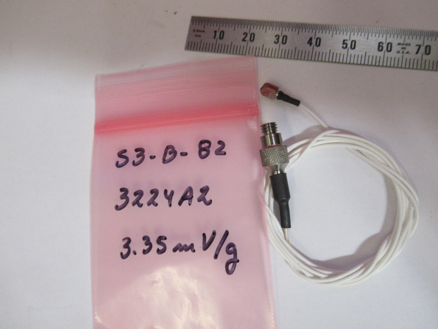 DYTRAN 3224A2 sense 3.35 mV/g ACCELEROMETER VIBRATION SENSOR AS PICTURED S3-B-82