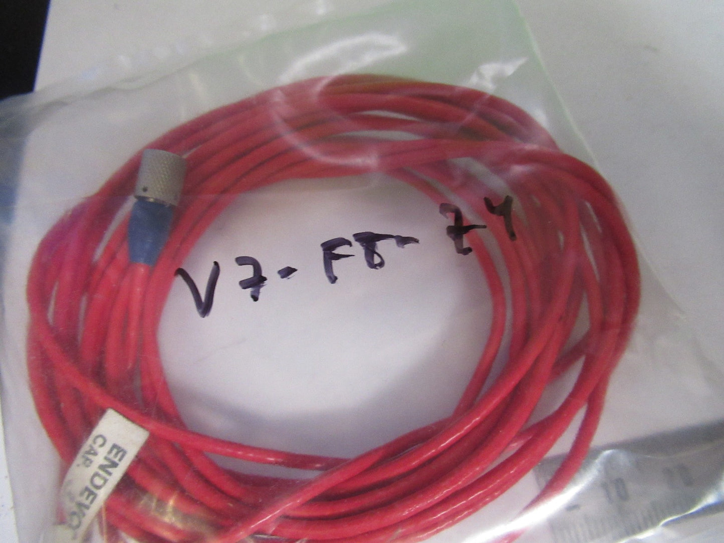 ENDEVCO 3090C 120in ACCELEROMETER CABLE LOW NOISE 10-32 connector V7-FT-74