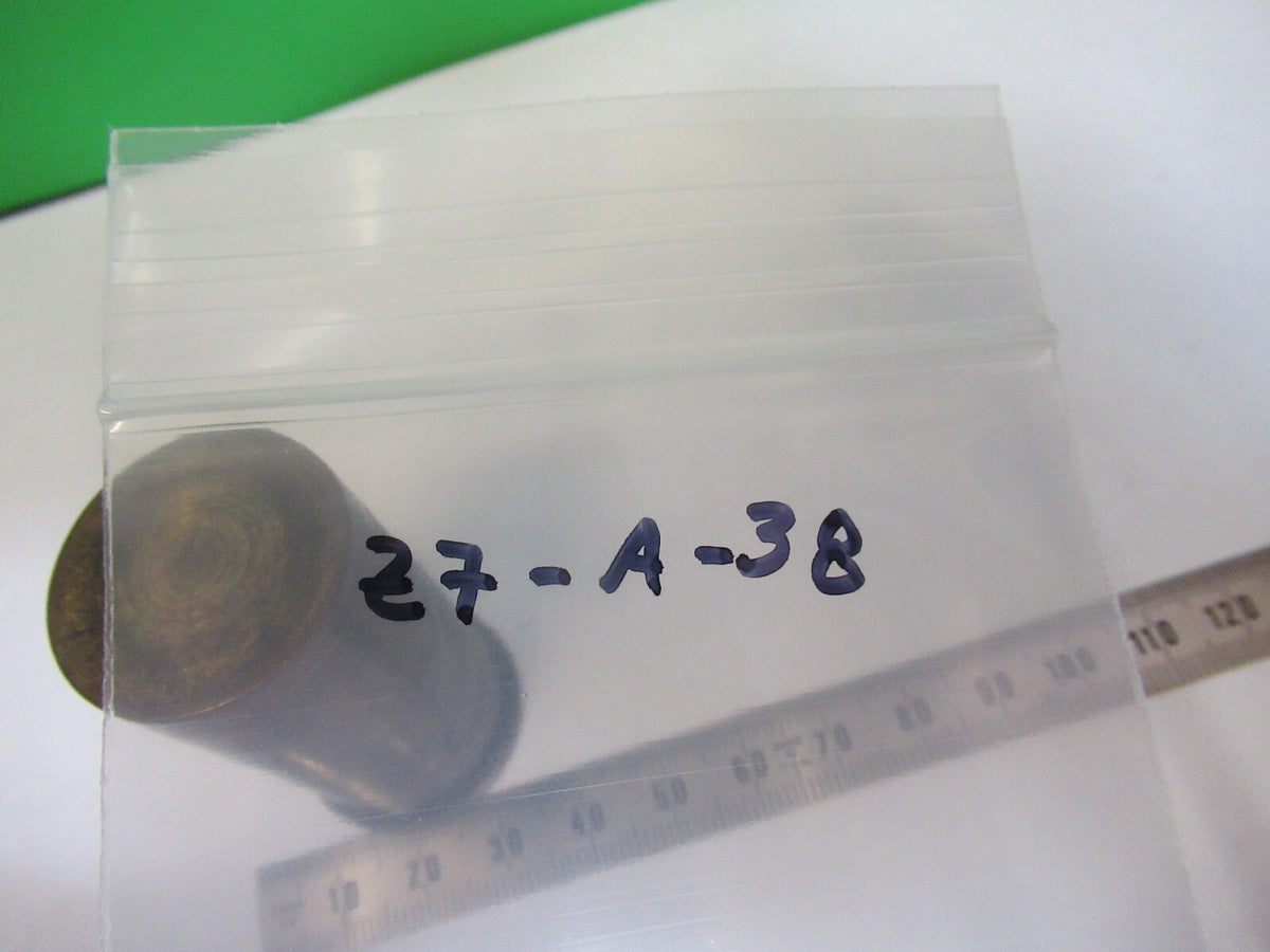 ANTIQUE EMPTY BRASS CAN for OBJECTIVE MICROSCOPE PART AS PICTURED &Z7-A-38