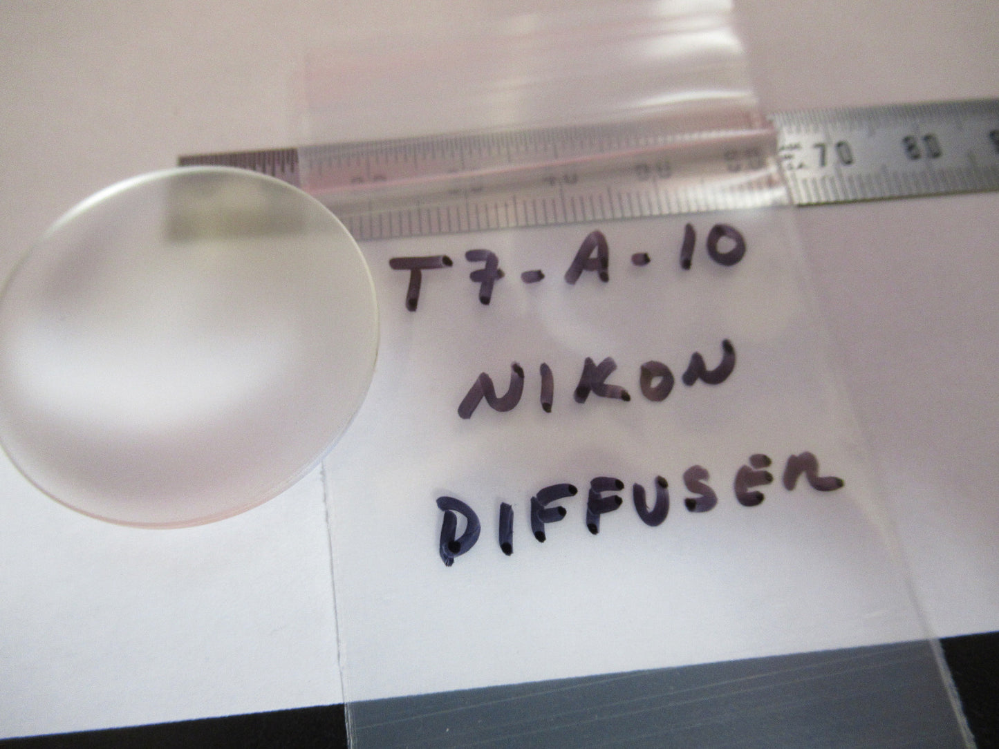 NIKON JAPAN PL-CX DIFFUSER GLASS OPTICS MICROSCOPE PART AS PICTURED T7-A-10