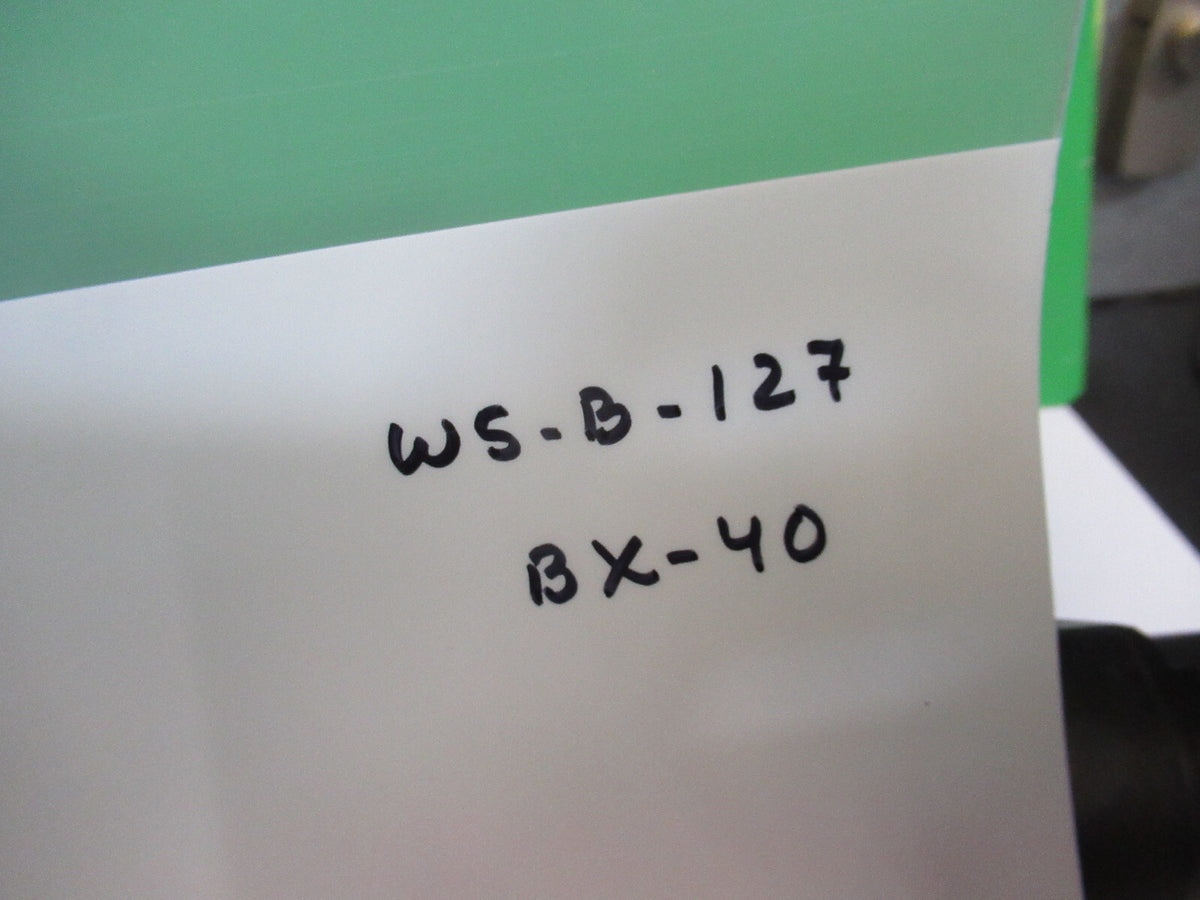 OLYMPUS BX-40 BINOCULAR U-BI30-2 HEAD MICROSCOPE PART AS PICTURED W5-B-127